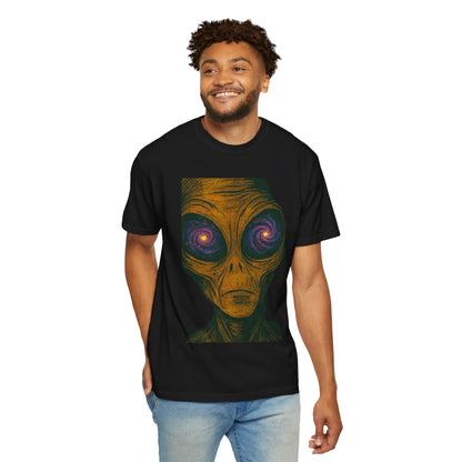 Psychedelic Alien Graphic T-Shirt