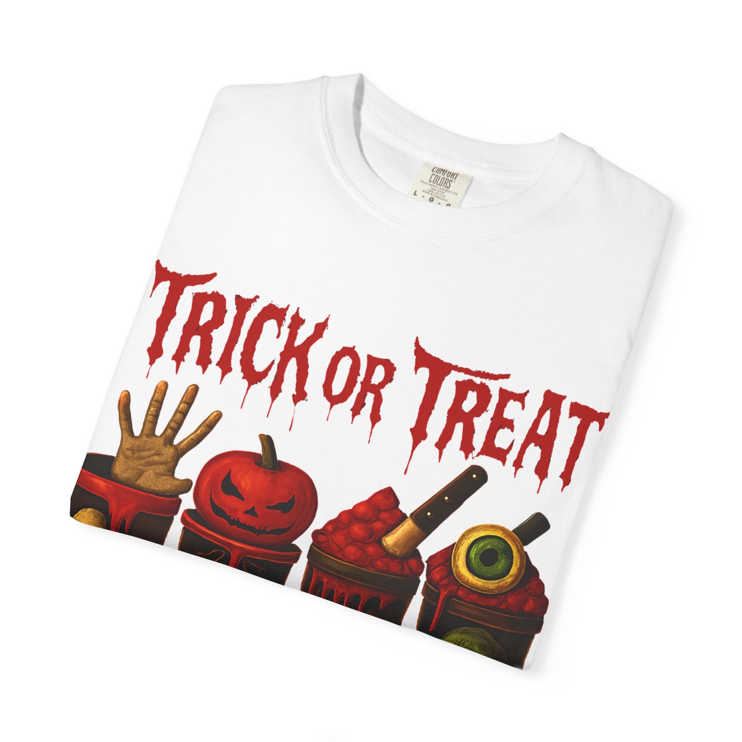 Black Trick or Treat Dark Humor T-shirt